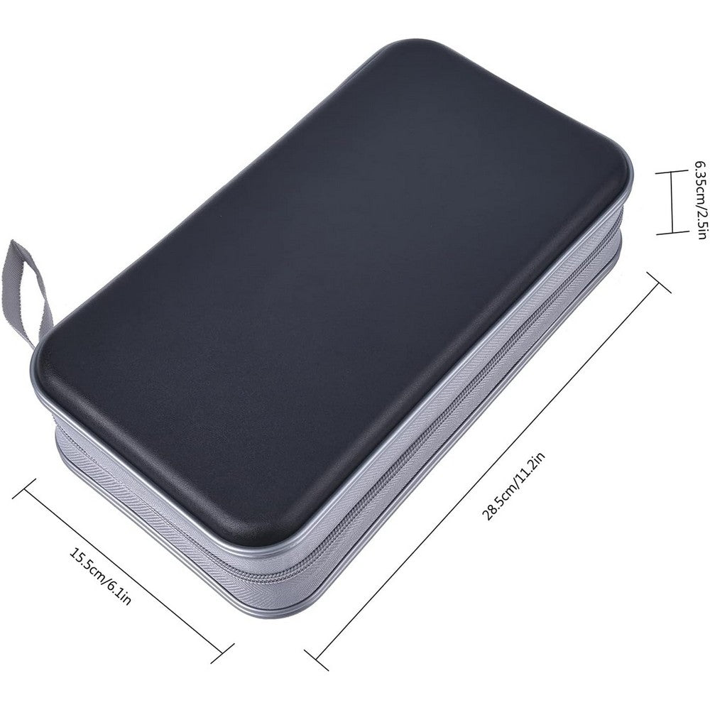 CD Case 96 Capacity CD Holder Case Portable CD DVD Storage Organizer