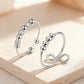 3Pcs Stainless Steel Spinner Rings Fidget Ring Set for Focus for Students and Office Workers