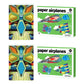 2 Set 3D Origami Paper Airplane Kit 12 Designs 36 Sheets