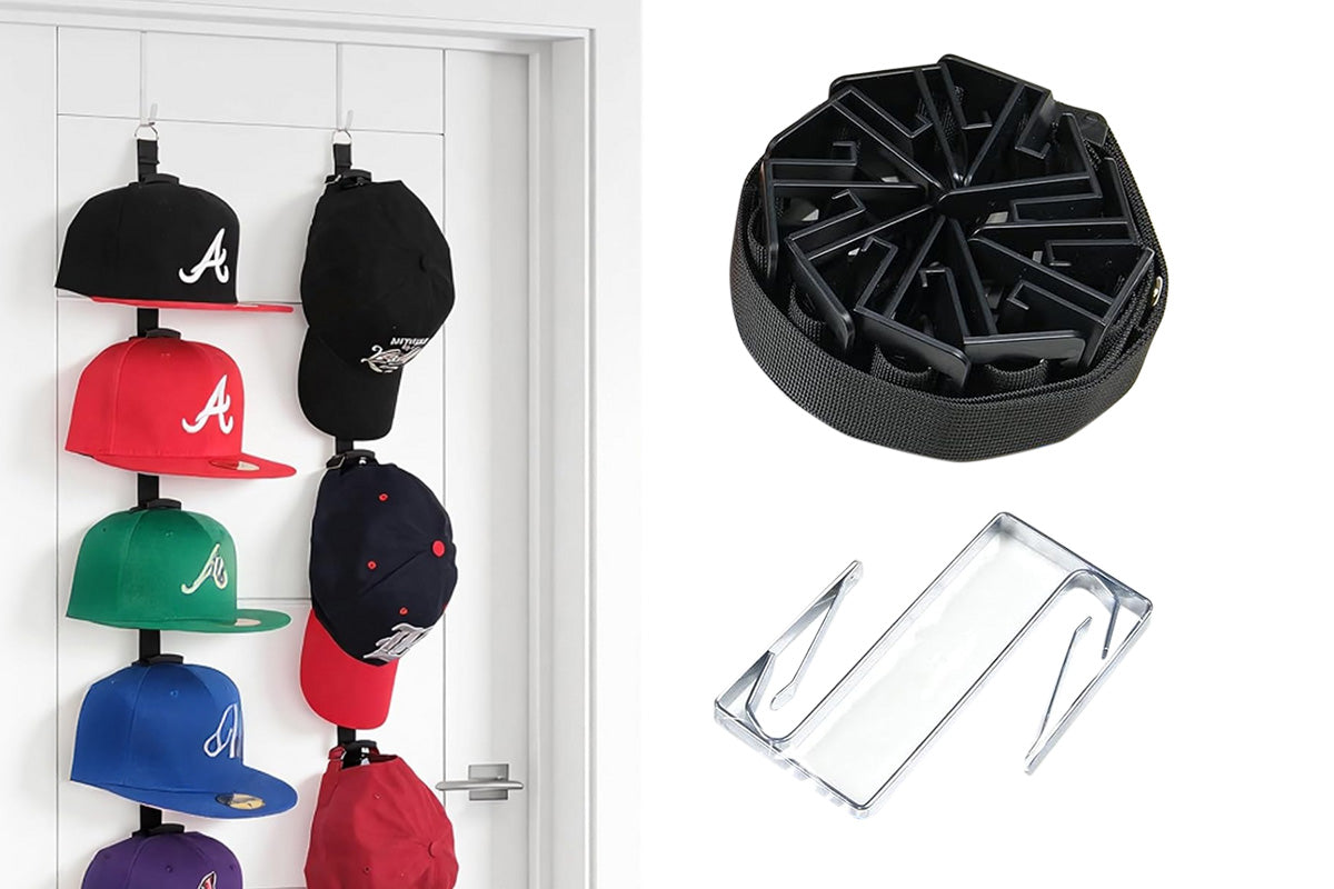 Two-Way Hanging Caps Rack Hat Storage Organizer For Baseball Caps