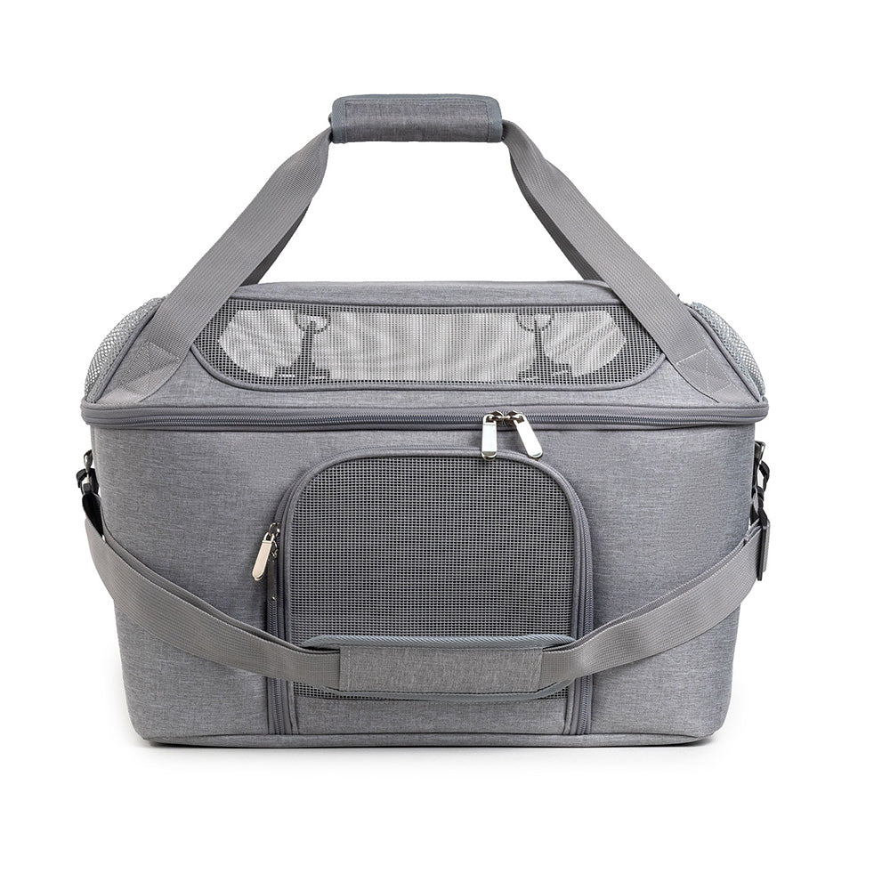 Breathable Pet Carrier Foldable Cat Travel Bag Shoulder Bag