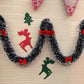 5Pcs 2m Christmas Tinsel Garland Xmas Tree Ornaments for Door Fireplace Décor