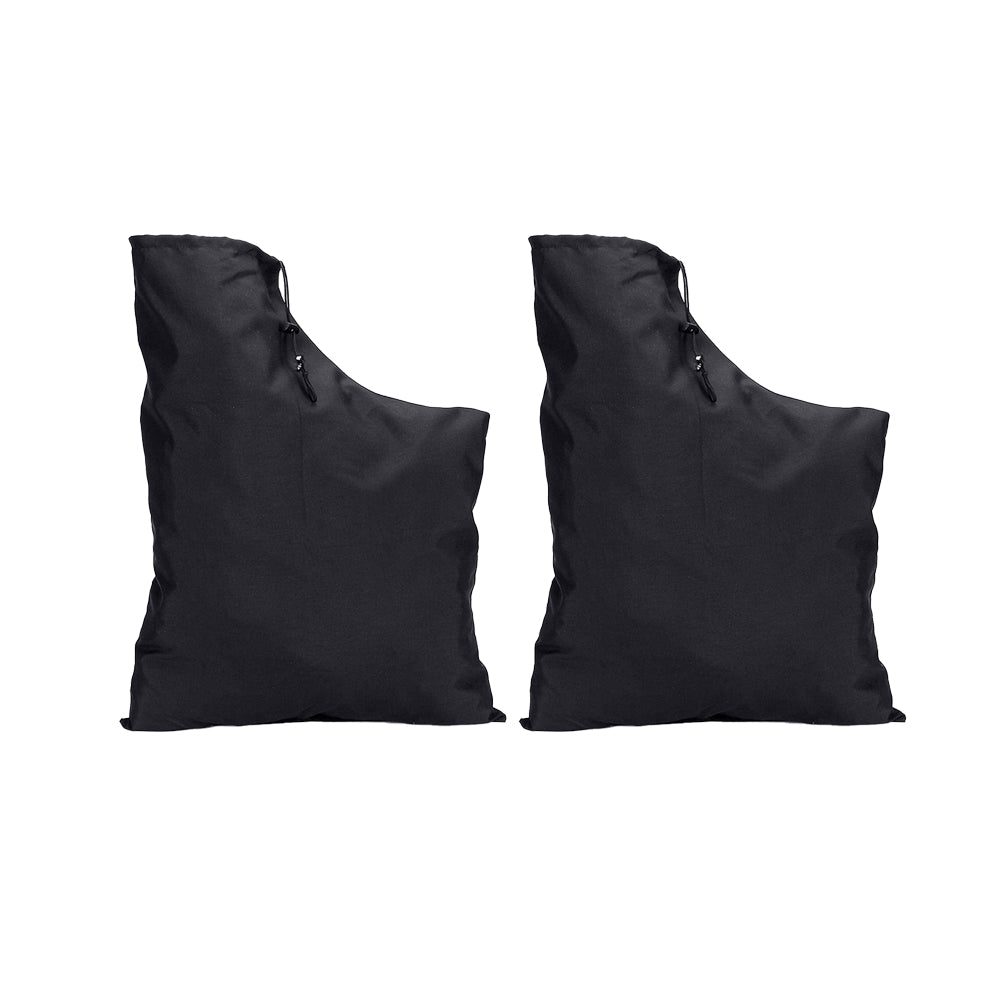 2Pcs Black Zip Leaf Blower Vacuum Bag Replacement Garden Lawn Leaves Storage Bag