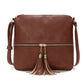 2Pcs Ladies Cross Body Bag with Tassel