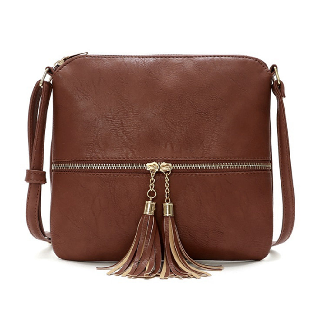 2Pcs Ladies Cross Body Bag with Tassel