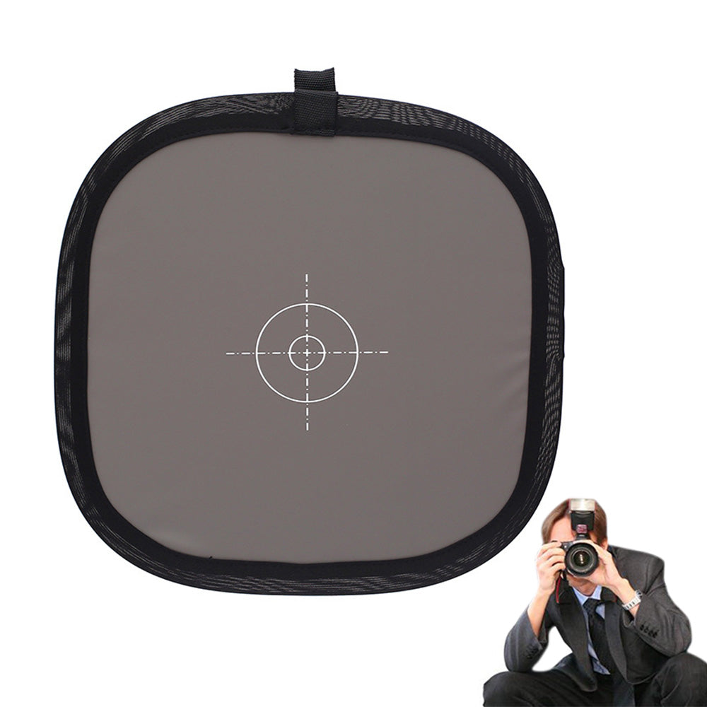 30CM White Balance Card Double Face 18% Gray Card Photography Calibration Tool