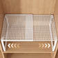 Expandable Carbon Steel Closet Shelf and Adjustable Storage Rack-White
