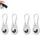 4Pcs AirTag Protective Cases with Keychain for Luggage