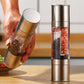 2 in 1 Stainless Steel Manual Salt and Pepper Grinder Adjustable Spice Mill for Kitchen