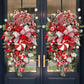 30x6x50cm Christmas Wreath Candy Cane Ornament Hanging Xmas Door Wall Decor