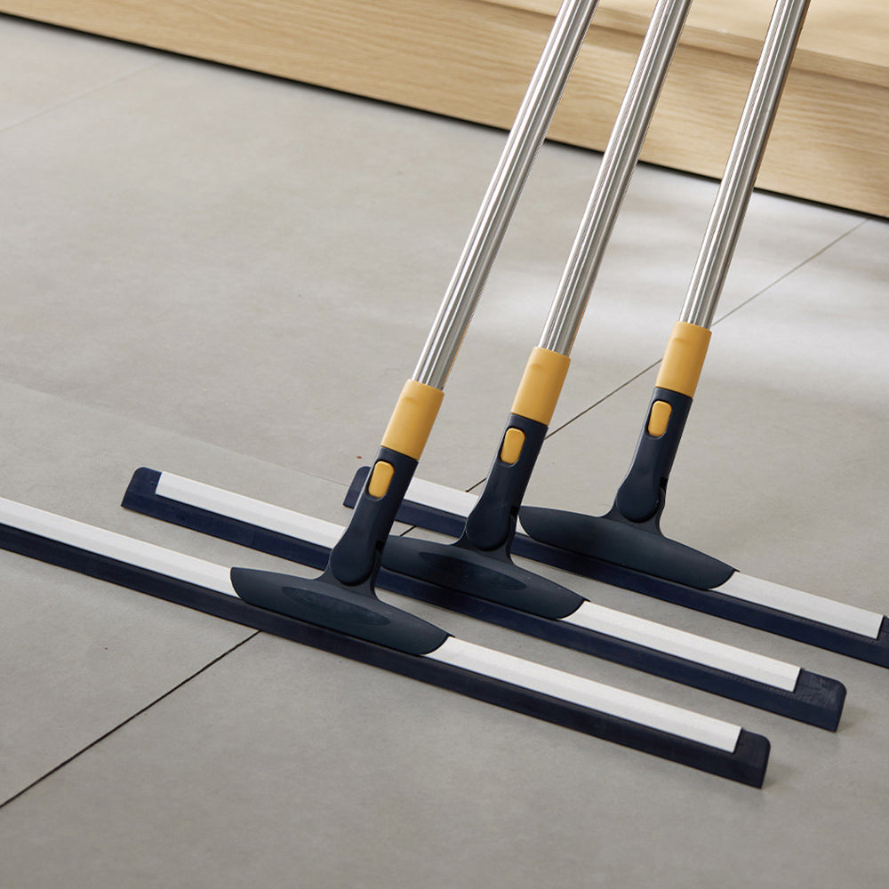 Telescopic Long Handle Floor Squeegee Scrubber