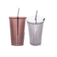 500ml Stainless Steel Tumbler Mug with Straw