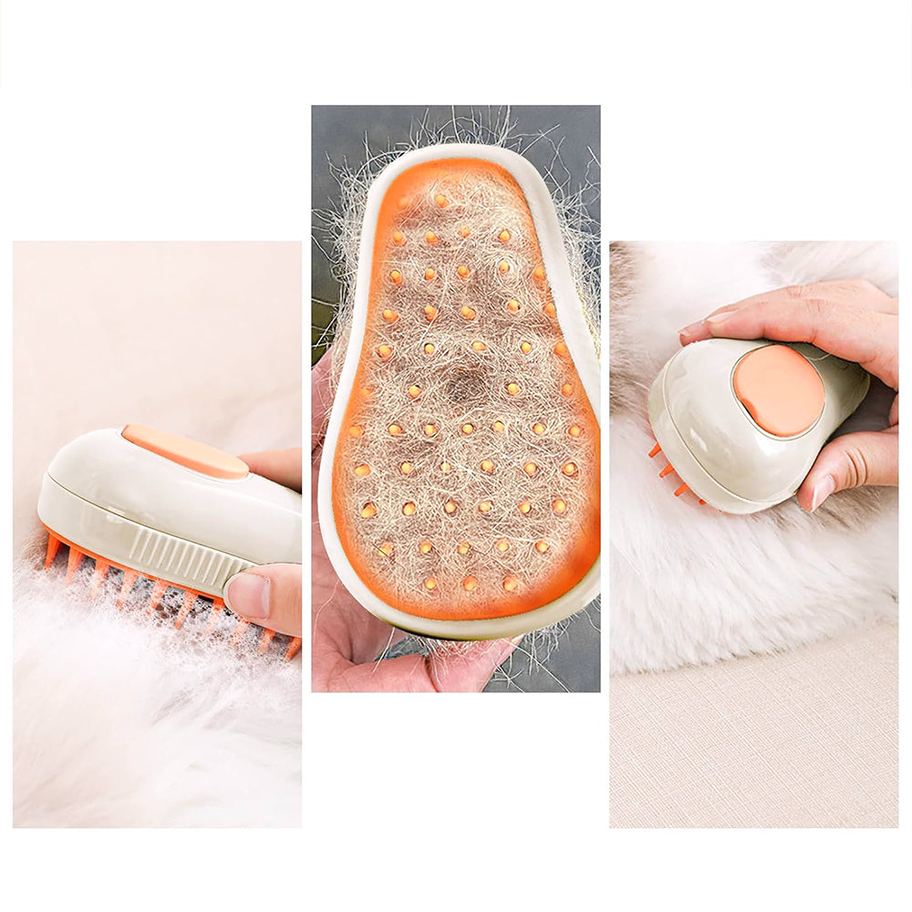 3-in-1 Spray Pet Massage Grooming Brush