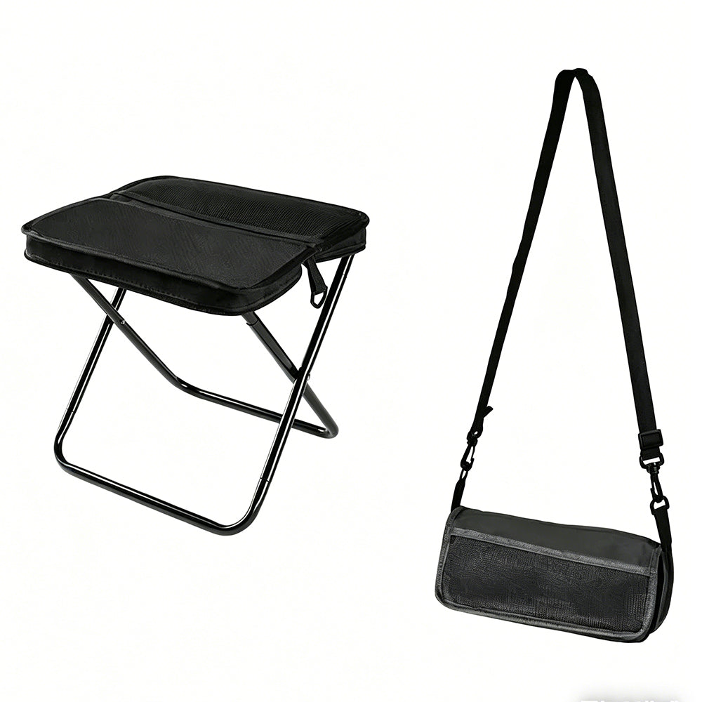 Portable Foldable Camping Backpack Chair Stool Convertible Bag and Stool