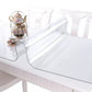 Clear PVC Tablecloth Protector Water-Resistant Oil-Proof Stain-Resistant Wipe Clean