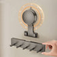 5 Hook Suction Cup Towel Rack Wall Mounted No Drill Bathroom Holder for Shower