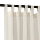 2Pcs Linen Sheer Curtains Living Room Privacy Draperies-Beige