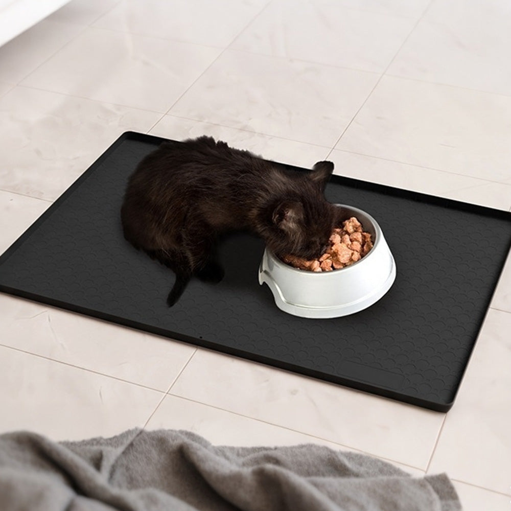 Silicone Under Sink Mat with Raised Edge for Cabinet Protection