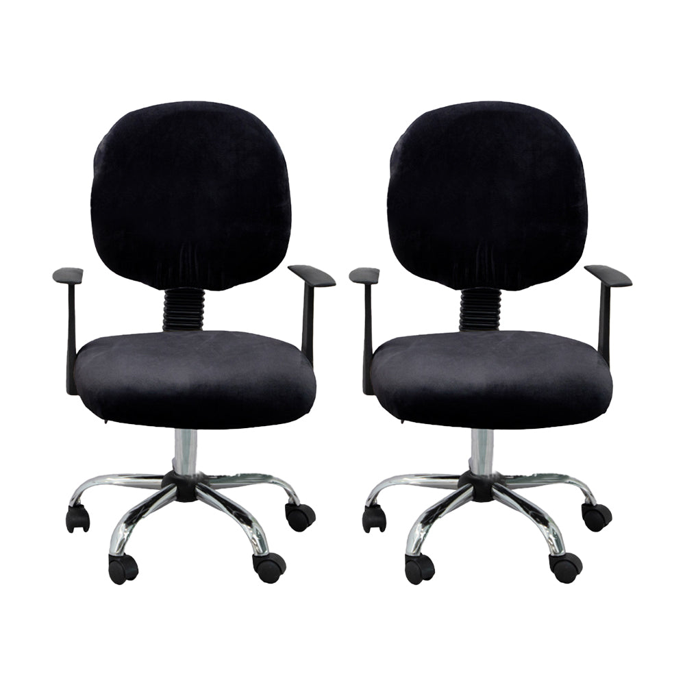 2 Sets of 2 Pieces Split Stretch Universal Rotating Chair Covers