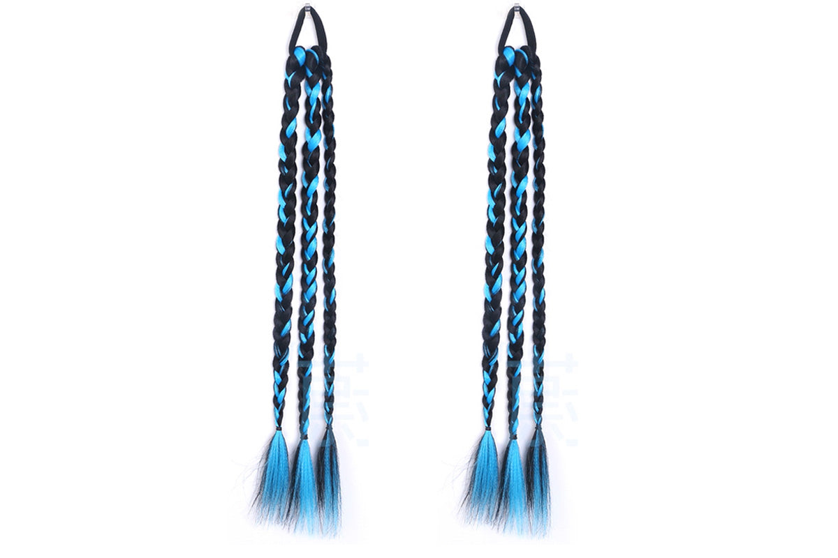 2Pcs 45cm Three-Strand Braiding Hair for Wigs and Hair Extensions