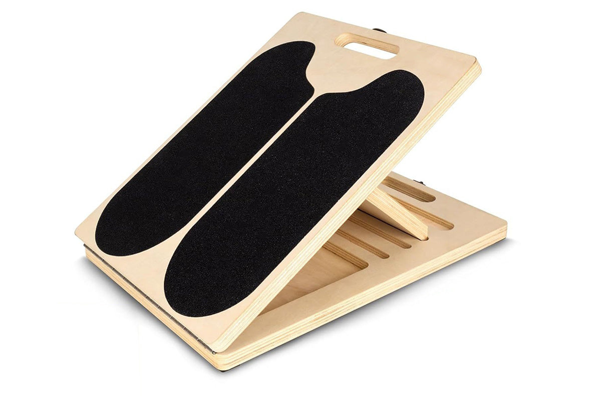 5 Angle Adjustable Calf Stretcher Slant Board Wood Balance Board for Home Gym