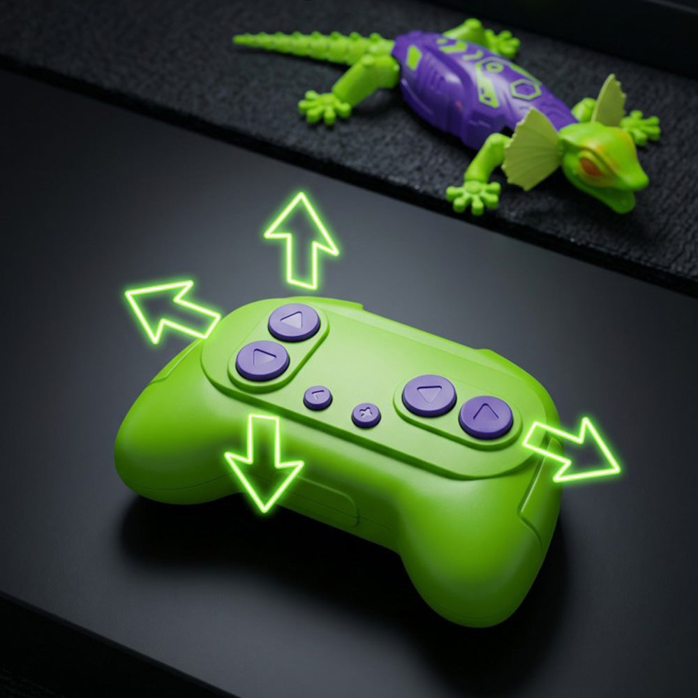 Remote Control Wall Crawler Gecko with 9 Light Modes Simulated Climbing Lizard for Gift