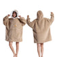 Unisex Hoodie Blanket Hooded Oversized Wearable Throw Blanket