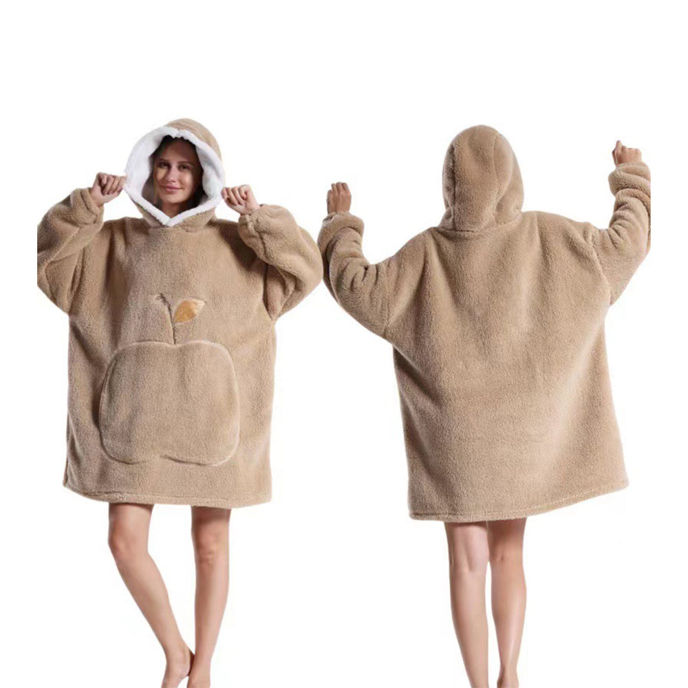 Unisex Hoodie Blanket Hooded Oversized Wearable Throw Blanket
