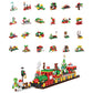 Advent Calendar Countdown Christmas Train Building Blocks Set Christmas Toy