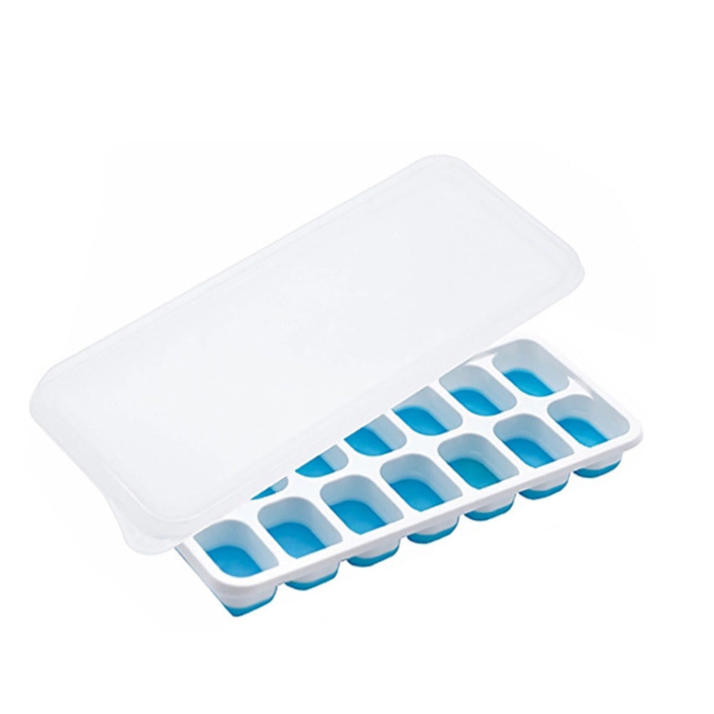 Large Capacity Ice Cube Tray Set with Storage Container and Scoop