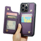 Wallet Case for iPhone 16 Pro Max iPhone16Pro Max 16Pro with Card Holder and RFID Blocking-Purple