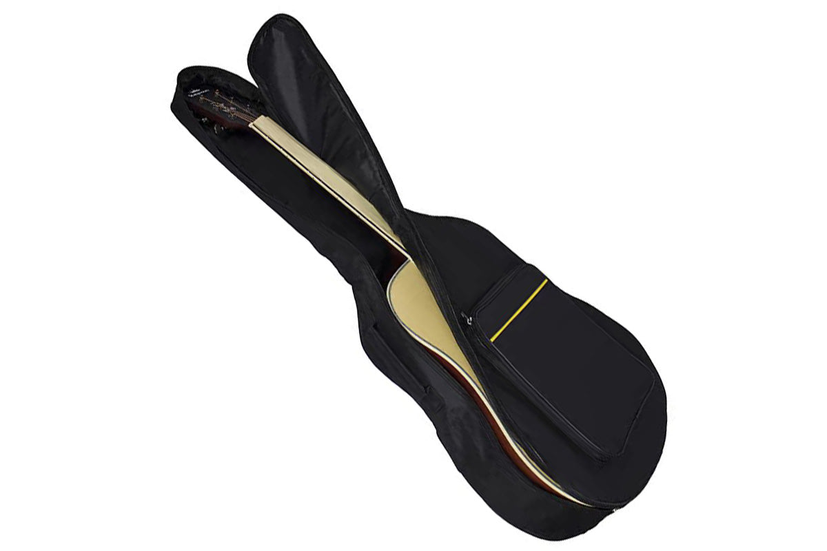 41 Inch Black Dual Strap Protective Guitar Bag for Acoustic and Electric Guitars