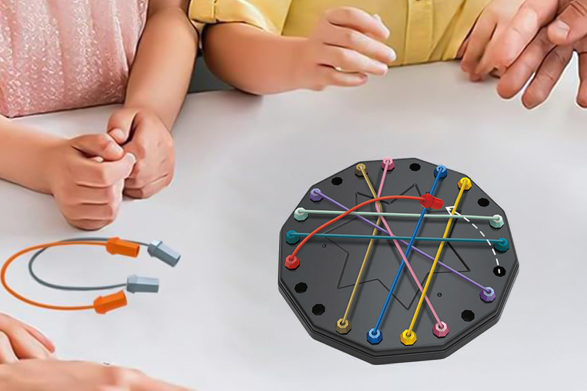 Rope Untangling Puzzle Game Educational Brain Teasing Logic Board Game
