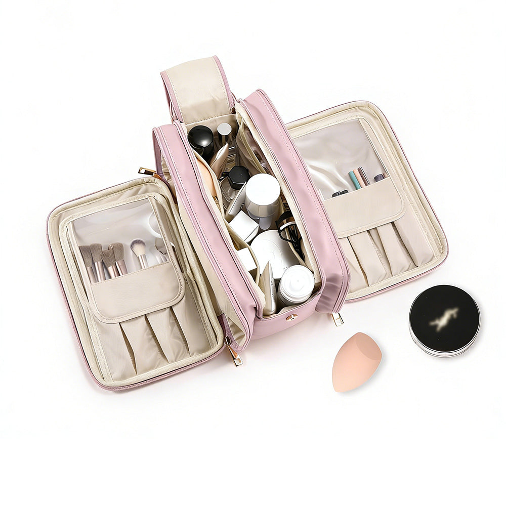 Large Capacity Travel Makeup Bag Portable Cosmetic Organizer Storage Toiletry Bags
