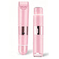 2-in-1 Women's Painless Electric Shaver with LED Light Guide Comb Rechargeable Hair Trimmer Wet & Dry Razor for Body