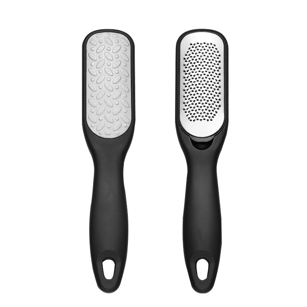 2Pcs 2-Side Security Metal Foot File Pedicure Callus Remover Tool
