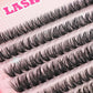 640Pcs Lash Clusters Kit Eyelashes Clusters Kit D Curl Fluffy Wispy False Eyelashes