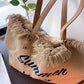 Women's Tassel Canvas Tote Bag