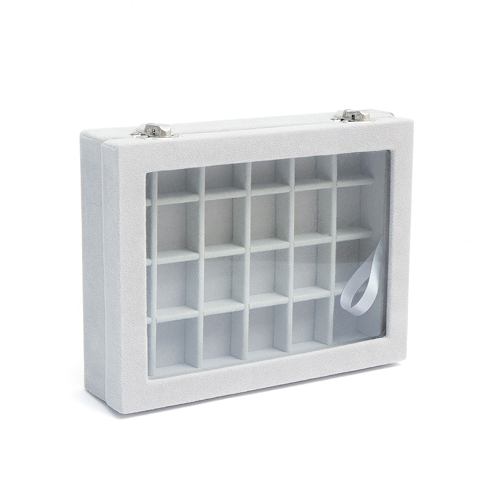 Organizer Case Box Holder Storage Jewelry Earring Ring Velvet Display Travel Portable