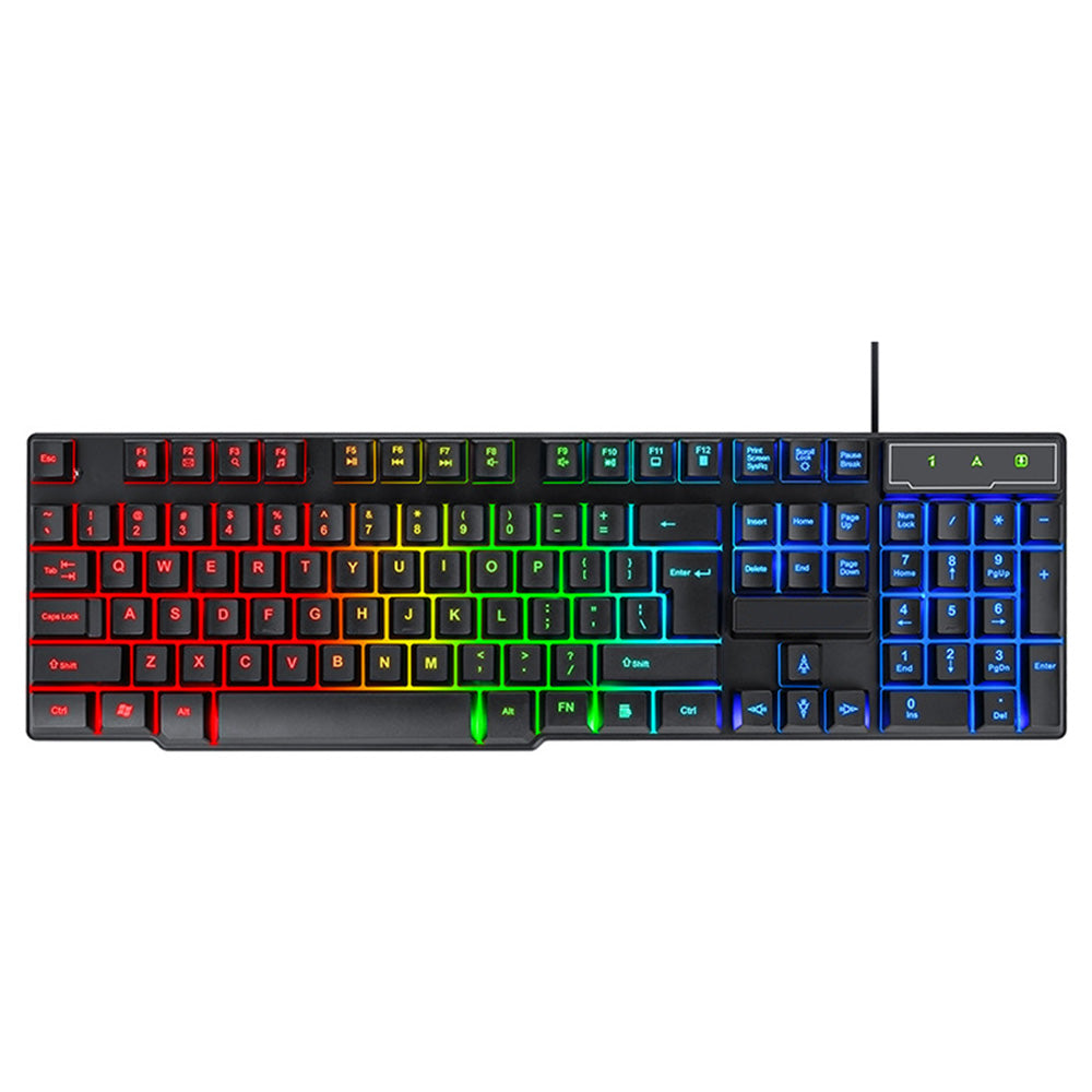 Wired Gaming Keyboard and Mouse Set with RGB Backlight USB