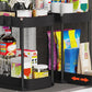 2Pcs Pull Out Storage Organizer Under Sink Shelf with 8 Hooks for Home Use