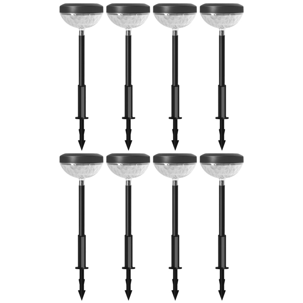8Pcs Outdoor Water-Resistant Color Changing Solar Lawn Light