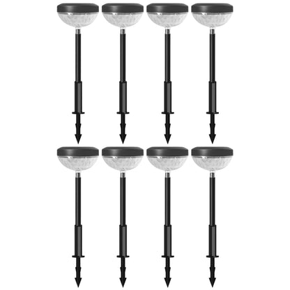 8Pcs Outdoor Water-Resistant Color Changing Solar Lawn Light