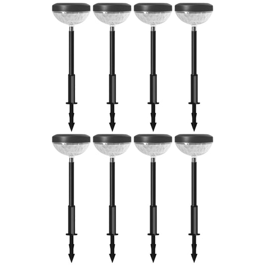 8Pcs Outdoor Water-Resistant Color Changing Solar Lawn Light
