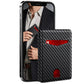 Men Slim RFID Shielding Microfiber Wallet Credit Card Holder Money Clip