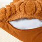 Fall Pillow Covers Halloween Pumpkins Faux Fur Pillowcase for Chair Sofa-Brown
