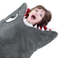 Shark Sleeping Bag Double Layer Plush Animal Blanket Pajamas Hoodie