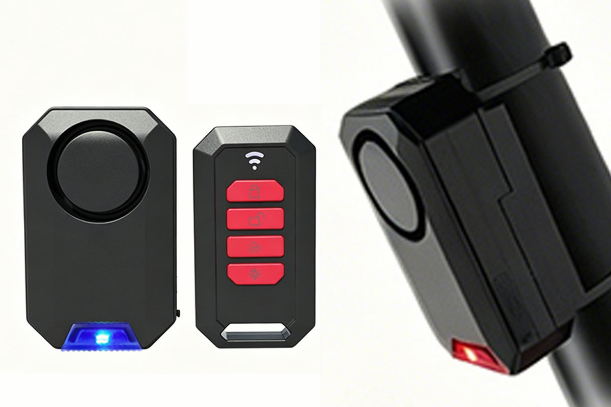 Bicycle Anti Theft Alarm 135dB Waterproof Remote Control Bike Alarm