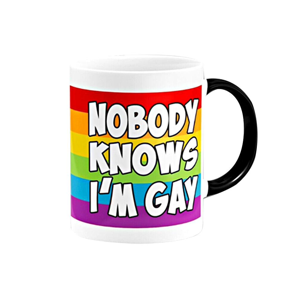 350ml Gay Heat Colour Change Coffee Cup