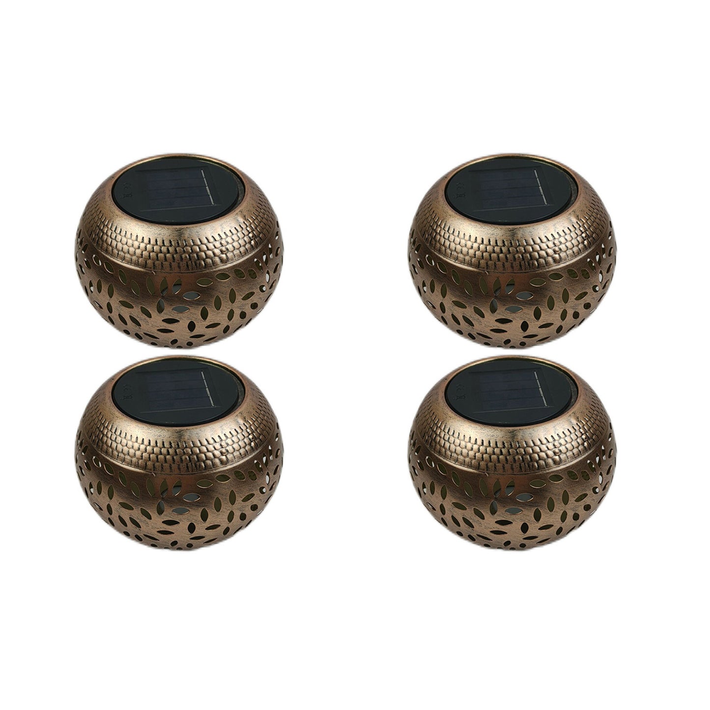 4Pcs Hollowed Shadow Outdoor Solar Lamp